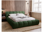 Cosymeub Lit avec sommier 140x200 Cloud - Lit rembourré Lit adulte - Lit double avec Rangement tête de lit - Velours Vert Cosymeub 61 CSWI61386