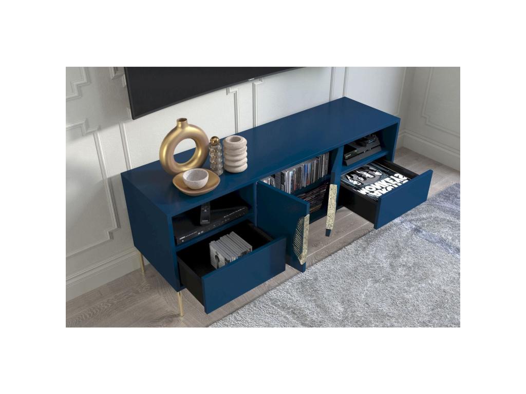 Meuble téléCosymeub 136x40x60 cm Bois PEAL61726