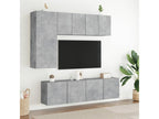 Meubles TV muraux 2 pièces gris béton 60x30x41 cm AENC48017