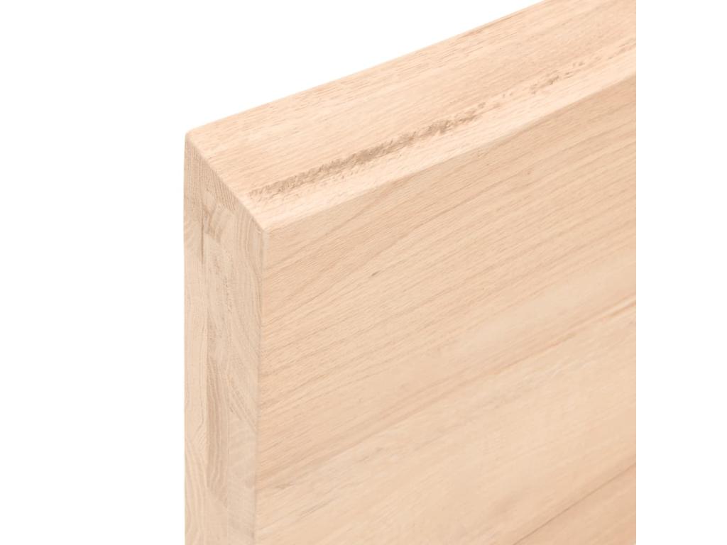 Etagère murale 60x50x6 bois de chêne massif non traité SZUM70437