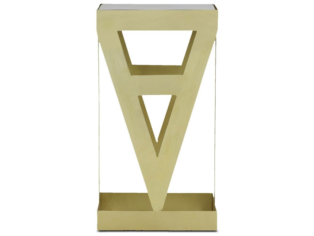 Ensemble de 3 tables d'appoint Amstra en Verre fumé et Métal Or AAXO50950