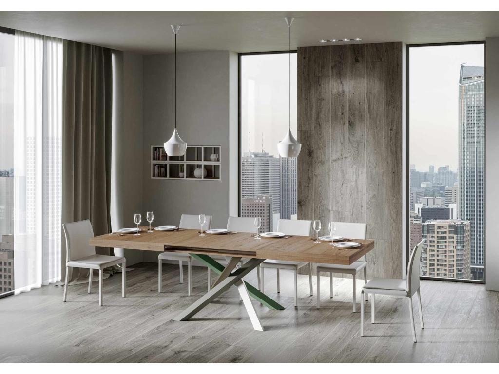 Table extensible 90x160/420 cm Volantis Chêne Nature cadre 4/A EXAJ24853