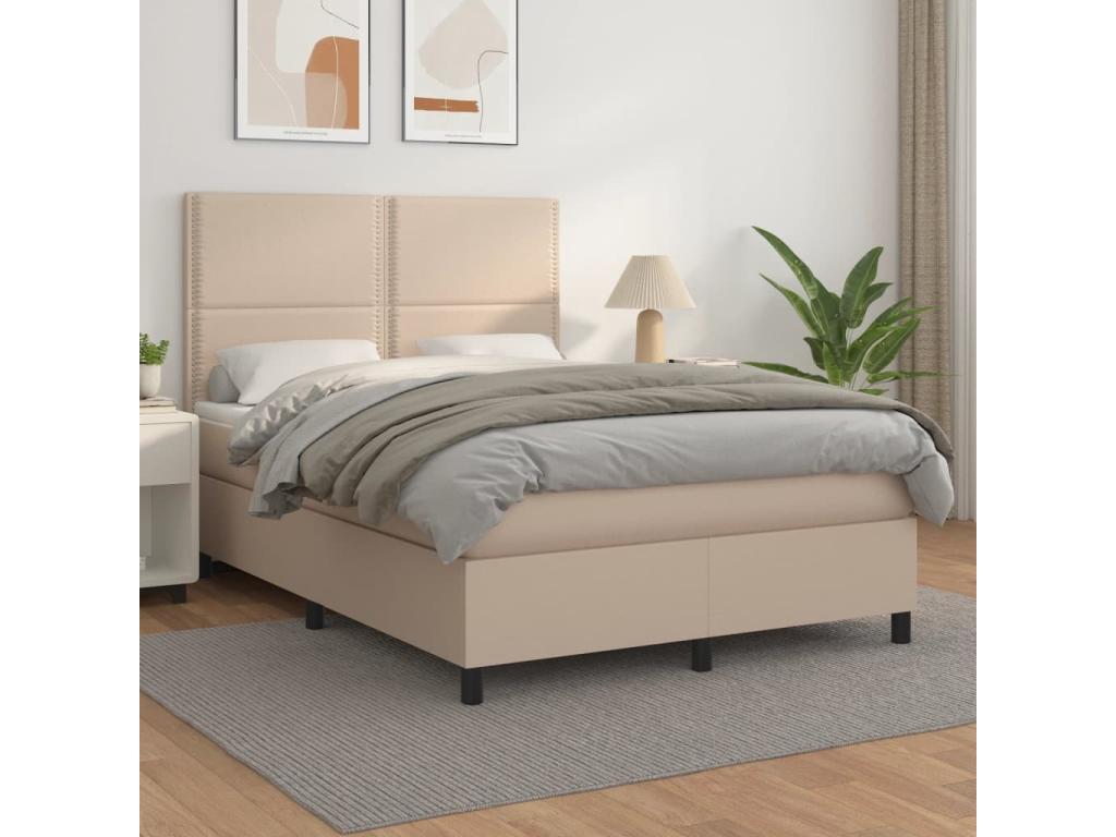 Sommier à Cosymeub de lit avec matelas Cappuccino 140x200 NYXG05192