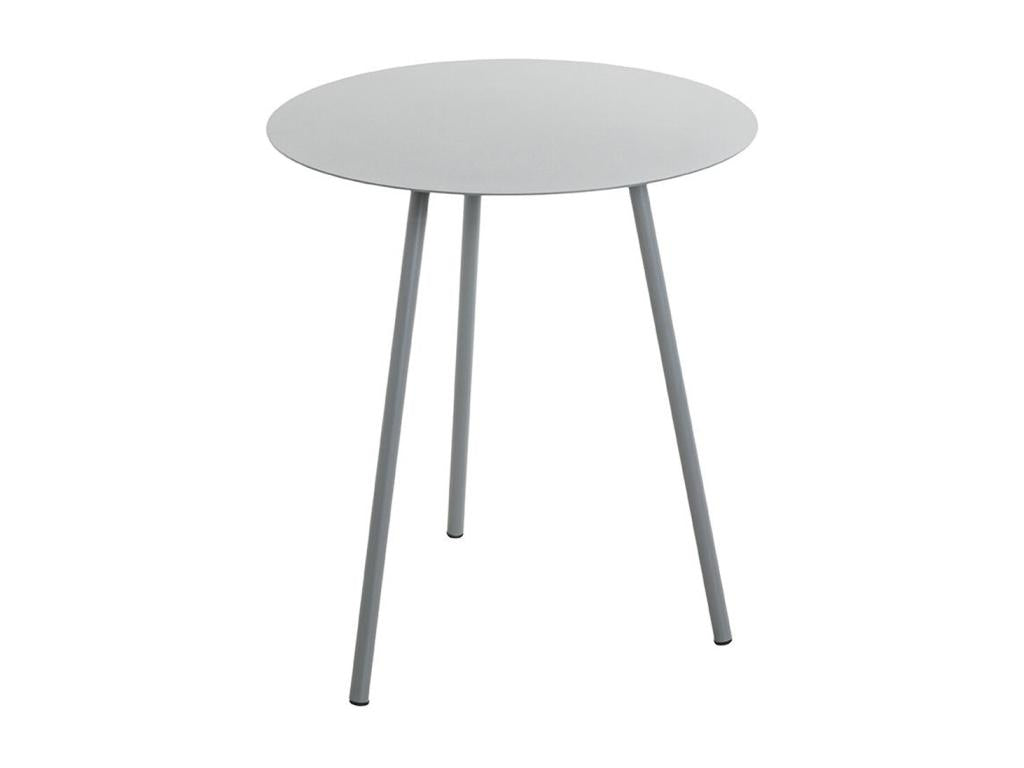 Table d'appoint Table de salon ronde en métal coloris gris - Diamètre 40 x hauteur 45 cm BANT64807