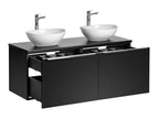 Meuble double vasque 120cm Éros Noir DBMM03056