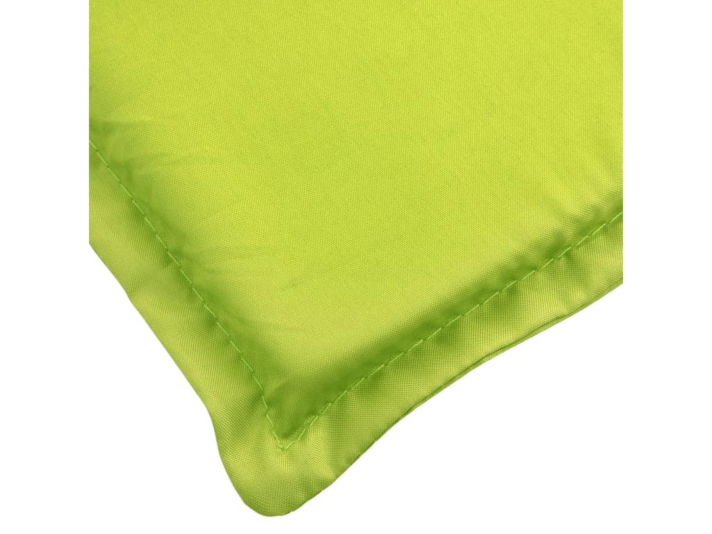 Coussin de chaise longue vert vif 200x50x3 cm tissu Cosymeub ICIH93238