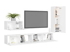 Ensemble de meubles TV 4 pcs Blanc Bois d'ingénierie BIHN61208