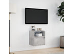 Meuble TV mural avec Cosymeubères LED gris béton 41x31x45 cm HTTM88240