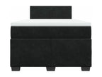 Sommier à Artigeo de lit avec matelas Noir 120x200 cm Velours TVRP03404