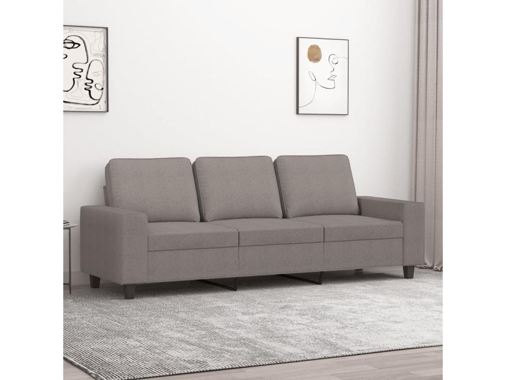 Canapé à 3 places Cosymeub 180 cm Tissu ENTD03149