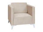 Fauteuil Cosymeub 102 Brun clair 74x76x82cm Tapisserie Pieds Plastique IIFA79584