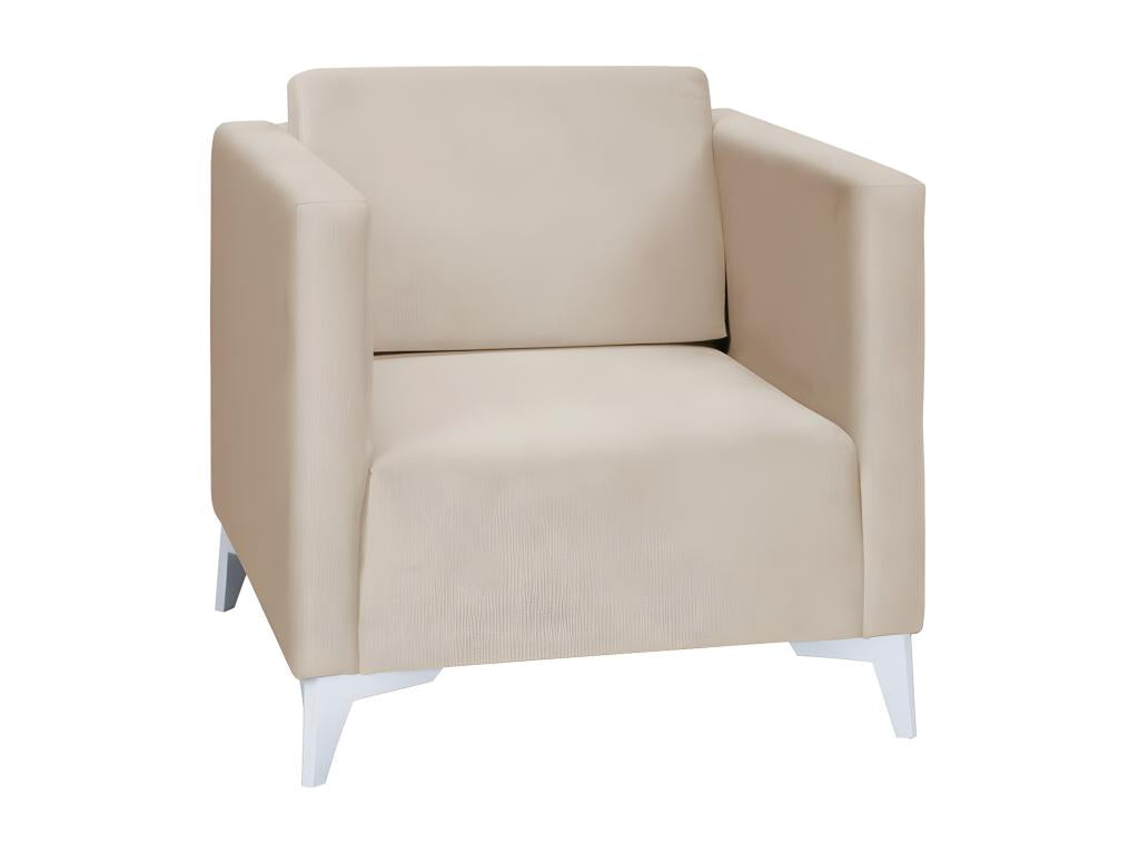Fauteuil Cosymeub 102 Brun clair 74x76x82cm Tapisserie Pieds Plastique IIFA79584