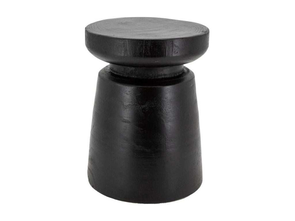 Tabouret en bois paulownia Bouchon noir HFIF55047