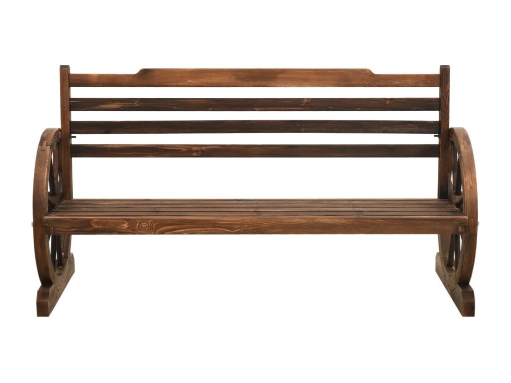 Banc de jardin meuble bois marron 142x61x78 cm 02 0011242 WMRB72227