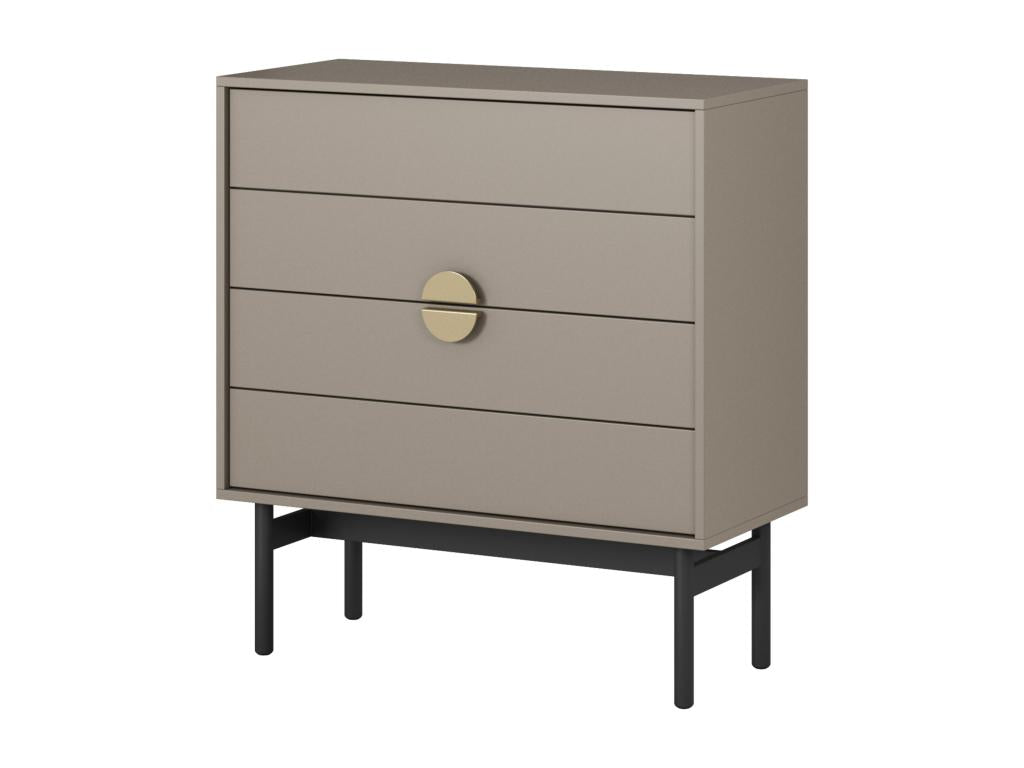 Commode à tiroirs - 85 cm - gris pierre - Cosymeub AUEB22236