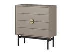 Commode à tiroirs - 85 cm - gris pierre - Cosymeub AUEB22236