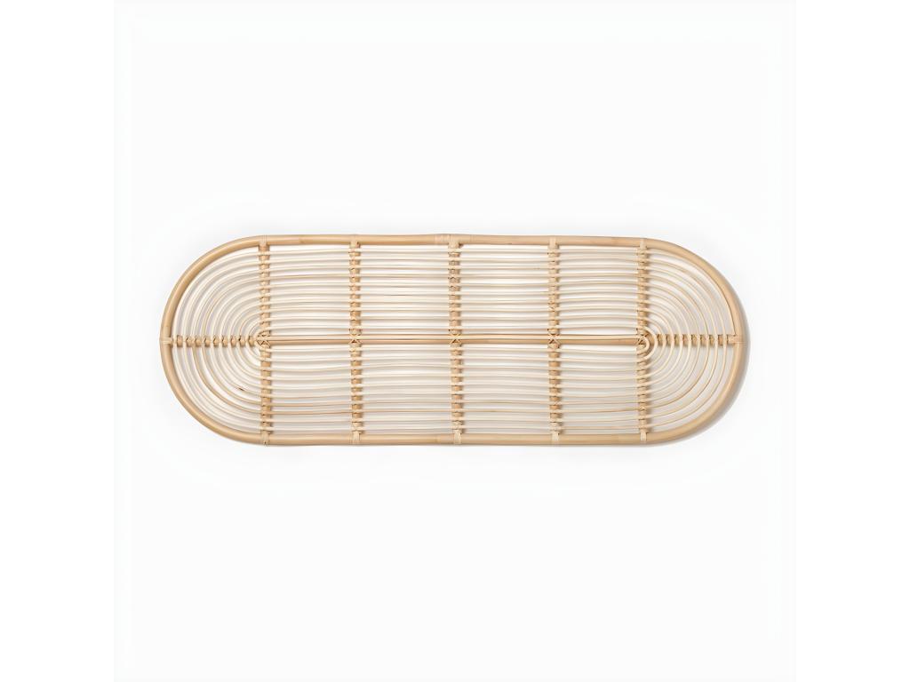 Tête de lit double en rotin naturel 170x60 cm-Cosymeub IZPG10003