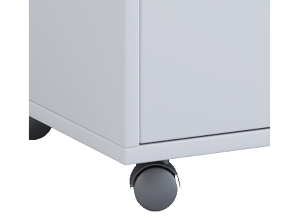 Caisson roulant en bois Cosymeub Caisson de bureau à tiroir Masola blanc FSKS66356