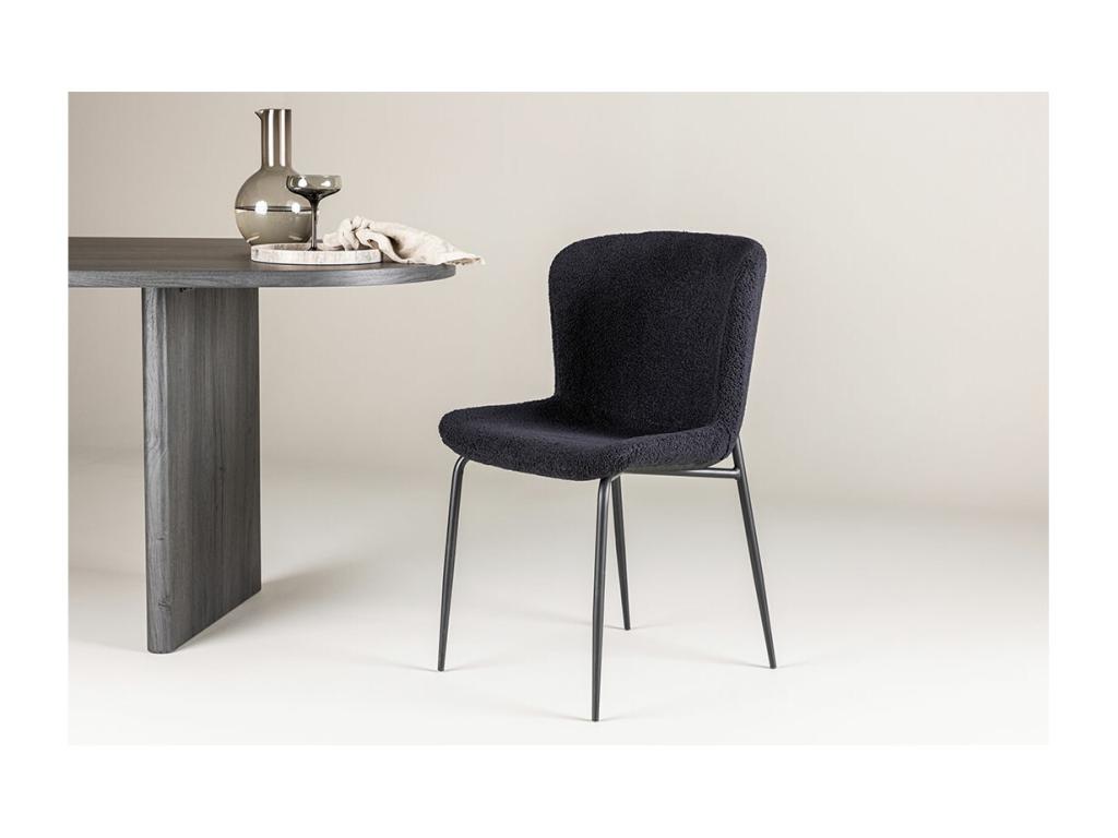 Cosymeub chaise de salle à manger Cosymeub noir. CLRI75946