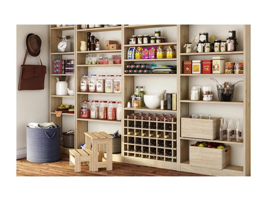 Caisse en bois de rangement 60x40x23 cm MDOF09086