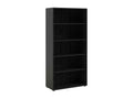 Bibliothèque Cosymeub Etagère de bureau Porte-livre mobile Librairie 89x40 h186 cm Noir CUOP49835