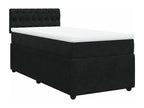 Sommier à Cosymeub de lit avec matelas Noir 100x200 cm Velours OBRC97498